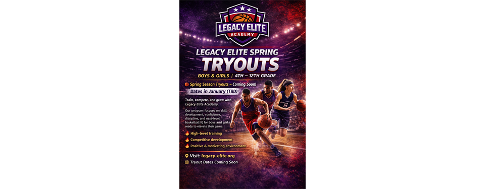 SPRING BASKETBALL TRYOUTS ARE HERE!