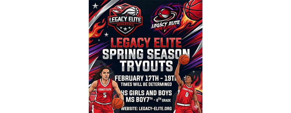 SPRING TRYOUTS ARE HERE!