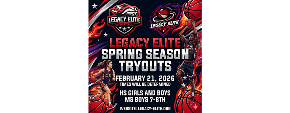 SPRING TRYOUTS ARE HERE!